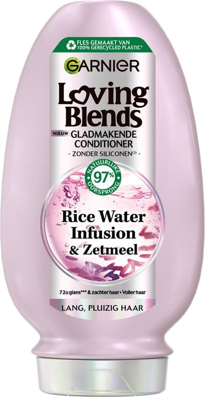 Garnier Loving Blends - Conditioner - Rice Water Infusion - Glans & zachte conditioner - Lang haar - 250 ml