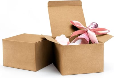 Bruine geschenkdozen - Opbergdozen deksel - Kleine spullen bewaren - Versterkt karton bodem - 20 stuks 127 cm - Bruin