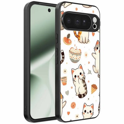 Geschikt voor Google Pixel 10 Pro XL Telefoonhoesje met katten opdruk - TPU backcover case cat design - Smartphonica geschikt voor Google Pixel 10 Pro XL