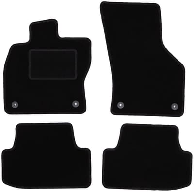 Zwarte veloursmatten voor: Audi A3 8V hatchback 5-deurs, cabrio (2012-)