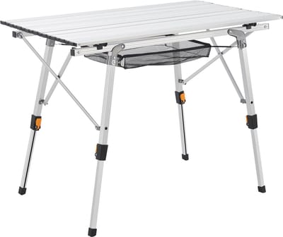 Vouwbare en inklapbare Campingtafel Picco - Aluminium - 90 x 50 x 67 cm