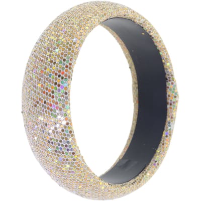 Behave – Armband – Goudkleurig Beige – Brede Bangle – Glitter – Nikkelvrij