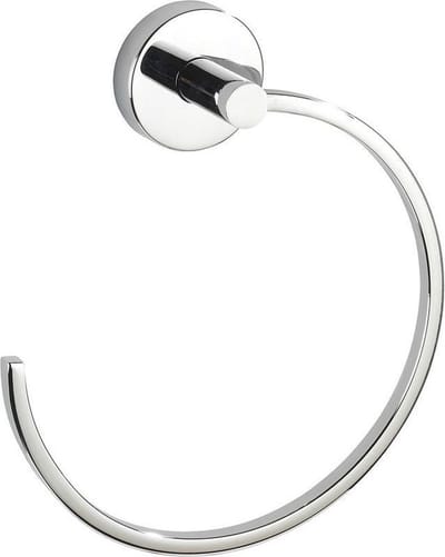 Wenko Handdoekring Capri 21,5 X 18,5 Cm Zink Zilver