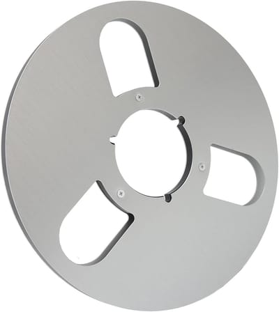 Lege Haspel - Tape Reel - Opnemen Muziek - Aluminium Legering - 105 Inch - Zilver
