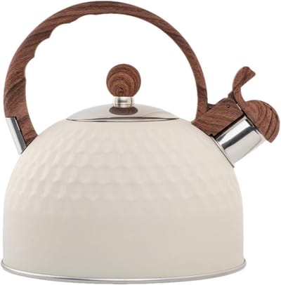 Waterkoker - Theeketel Roestvrijstaal - Koken Water - Geluidsignaal Koken - 25 Liter - Hammer Beige