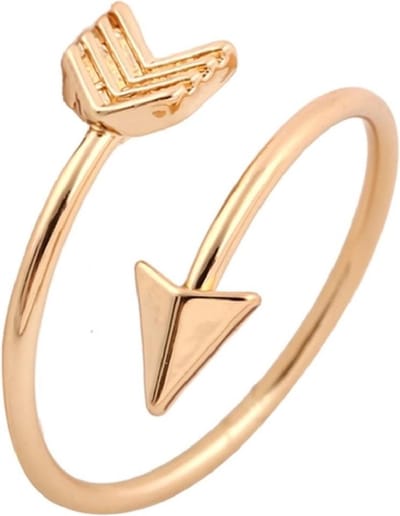 Mooie Open Ring Pijl - Bohemian Style - Verstelbaar - Goudkleurig - Met Cadeauverpakking