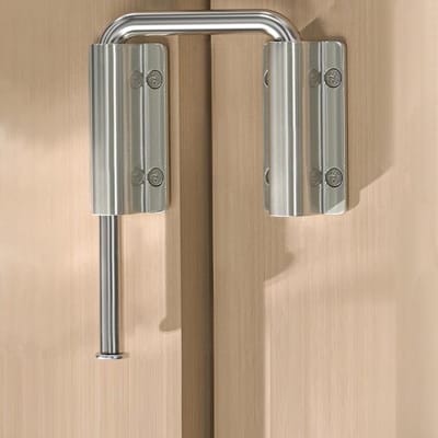Verstelbare Deurvergrendeling - Hoekslot - Veilige Beveiliging - Geen Boor Installatie - 80mm Schroefafstand - Zilver