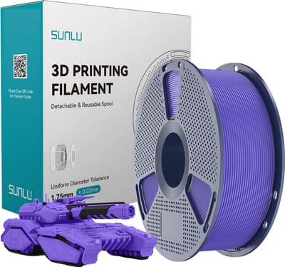 SUNLU 3D-filament PLA+ 1.75mm Lavendel Paars 1kg