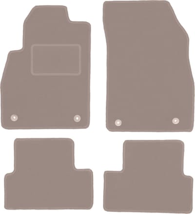Beige velours matten voor: Opel Cascada cabrio (2012-)