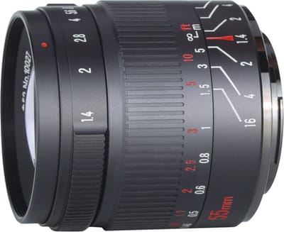 7Artisans 55mm F1.4 II Nikon Z-Mount Objectief