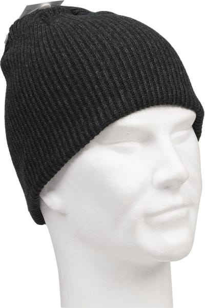P&T Heren Muts Dubbel Gebreid - Zwart - 55-57