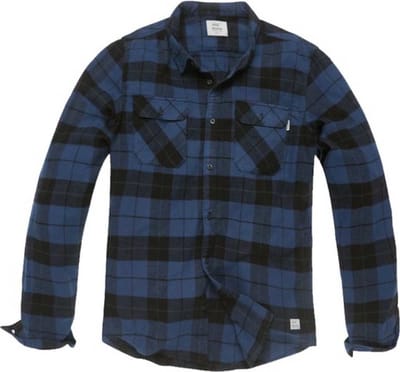 Vintage Industries Sem Flannel Kobalt Check Overhemd Heren