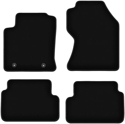 BASIC zwarte veloursmatten voor: Ford Focus MK1 FL hatchback, sedan, stationwagen (2001-2004)