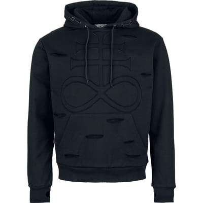 Heartless - Gothic Trui met capuchon - Infinity Hood Unisex Black - XL tot XXL - voor Mannen - zwart