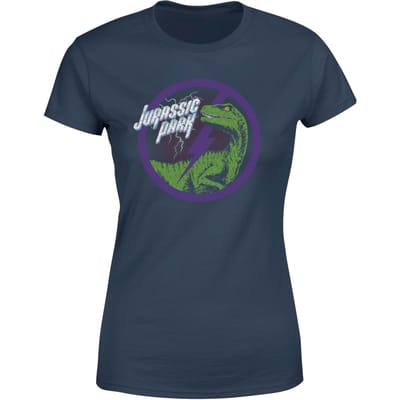 Jurassic Park Raptor Bolt Women's T-Shirt - Blauw - S
