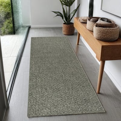 the carpet Maldives– Slijtvaste buitenkleed in Boho- & Vintage-stijl, weerbestendig, UV-bestendig & onderhoudsvriendelijk, ideaal voor balkon, terras, tuin & woonkamer, Groen, 80 x 150 cm