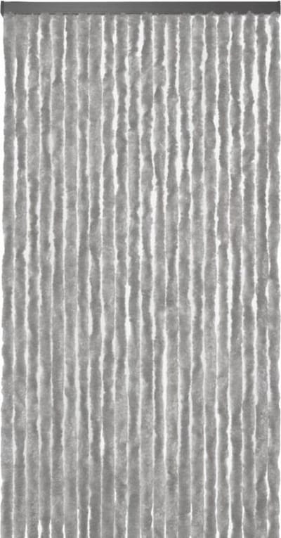 Kattenstaart - Vliegengordijn - Horgordijn - 90cm x 220cm - Uni Grijs