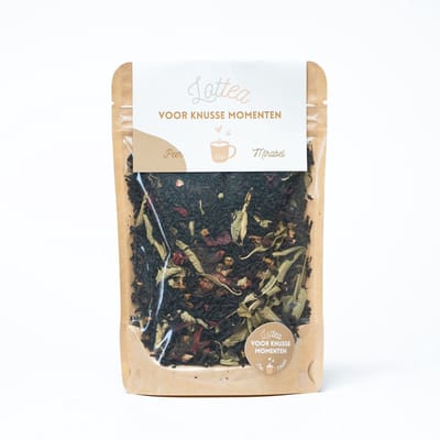 Lottea Voor Knusse Momenten thee 50 gram Stazak - verse thee, zwarte thee, thee cadeau, thee geschenk, thee cadeautje