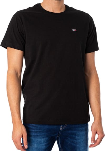 Tommy Jeans | Crew neck T-shirt | Zwart | Regular fit | S
