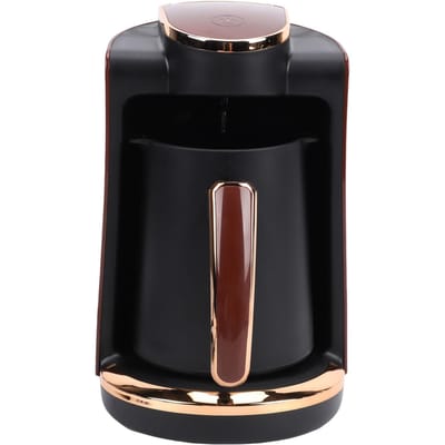 Cafetière Turque 550W 250ML Tasse Unique Électrique Machine à Café Turc Grec avec Tasse pour Maison Préparation de Boissons Chaudes black
