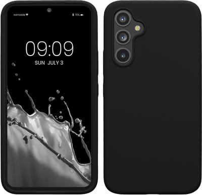 kwmobile telefoonhoesje geschikt voor Samsung Galaxy A54 5G - Hoesje met siliconen coating - Smartphone case in zwart