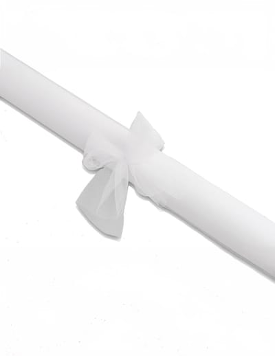 ARTYFETES - Rol witte tule 7 m x 48 cm voor bruiloft