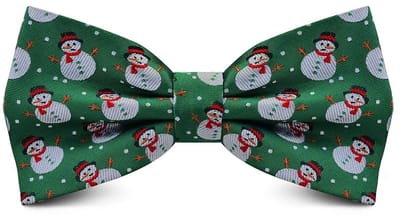 Sorprese Vlinderdas - Kerst Strik - 100% Zijden - Groen - Vlinderstrik - Model 6