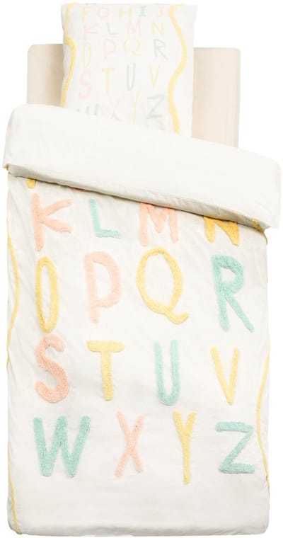 Atmosphera Kids Alfabet Dekbedovertrek set met 1 kussensloop 140x200cm/65x65cm
