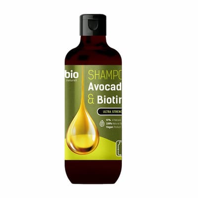 Natuurlijke Haar shampoo met Avocado-olie en Biotine - droog en beschadigd haar - versterkt en voorkomt uitval 355ml