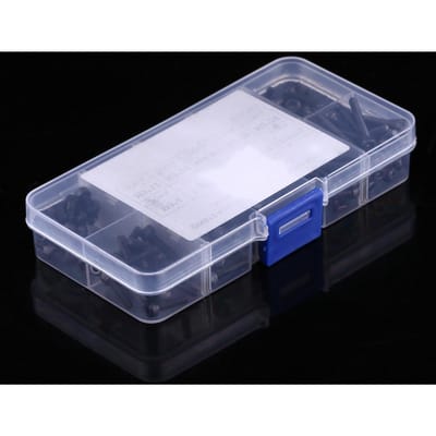 Boîte 280 Pièces M3 Vis à Tête Cylindrique à Six Pans Creux Écrou Métrique Assortiment de Fixations pour Machine