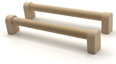 Home 3D ® - Handgrepen Beige - 2 Stuks - 160mm – Beukenhout – Gemaakt in Nederland – Inclusief Schroeven - Voor Keuken, Kast en Meubel