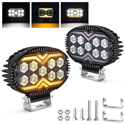 22W LED Werklampen met Positielicht - IP67 Breedstraler voor Auto, Vrachtwagen, Tractor, Camper