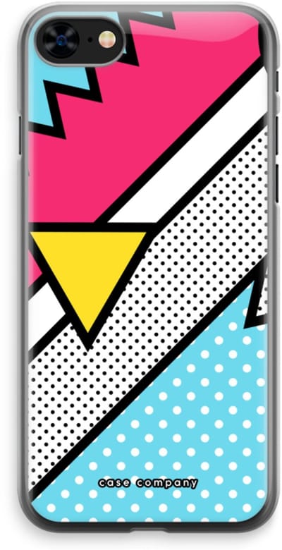 Case Company® - Hoesje geschikt voor iPhone 8 hoesje - Pop Art #3 - Soft Cover Telefoonhoesje - Bescherming aan alle Kanten en Schermrand