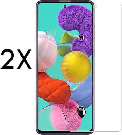 Screenz®- Screenprotector geschikt voor Samsung Galaxy A73 / A73 5G - Tempered glass Screen Protector - Screenprotector met opening voor camera - 2 stuks
