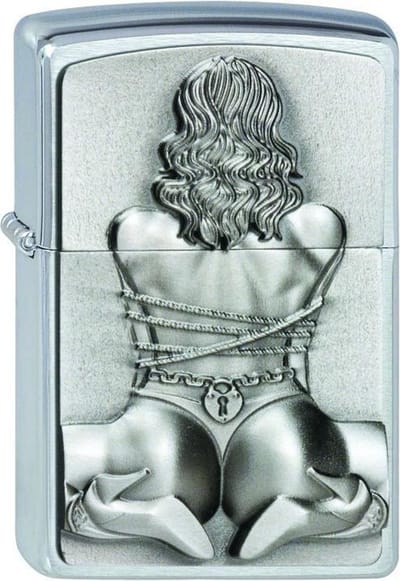 Zippo aansteker Bondage Girl Emblem
