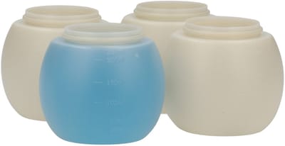 4 x Gerecyclede Wasbol 230ml - 65 Graden - Doseerbol Vloeibaar Wasmiddel Wasmachine - Gerecycled plastic - tot 70% minder Co2 uitstoot - Niet Breekbaar - Wasbol tot 65 graden - 4 stuks