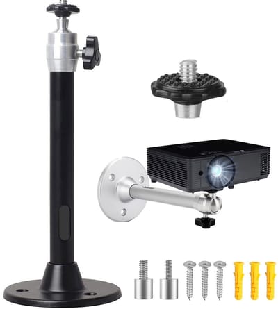 Beamer Statief - 3,9/5,9/6,35 mm - Beamer beugel - Beamerbeugel Muur - Beamer Statief - Beamer Standaard - Projector Beugel - Beamer Wandbeugel - Beamersteun - Plafondbeugel voor Beamer - 360 grade Verstelbaar - 2KG Draagkracht