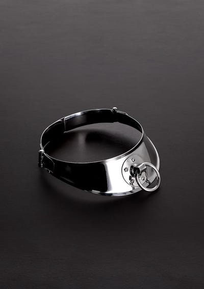 Locking Men's Collar with Ring (13.5")
