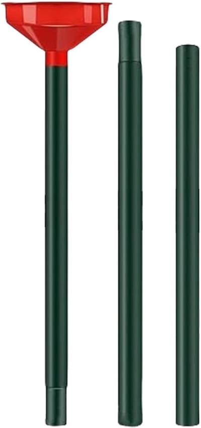 Irrigatietrechter met slang - Bewateringsapparaat kamerplanten - Planten water geven - Ergonomisch ontwerp - 126.5 cm lengte - Groen en rood