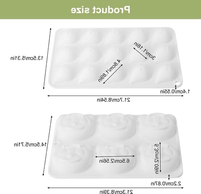 Siliconen Mousse Mal, 15 Waterdruppels en 6 Panda Vormen voor Mousse, Chocolade, Jelly en Taartdecoratie, Bakgereedschap voor Desserts en Pudding