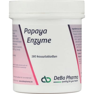 DebaPharma Papaya Enzyme 180 Kauwtabletten