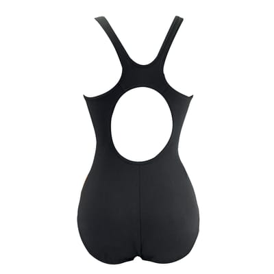 Speedo Placement Dames Zwart/Oranje Zwempak