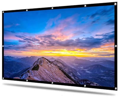 Projectiedoek | 100 inch (221cm) | 16:9 | Mobiel Projectiescherm | Beamerscherm | Projectieschermen | Projectiescherm beamer