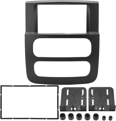 Dailygoods- Dash Montage Kit - ABS Radio Fascia - Vervanging voor Truck 2002-2005 - Dubbele DIN - Paneel Frame - Inclusief Beugels en Adapters - Radiopaneel