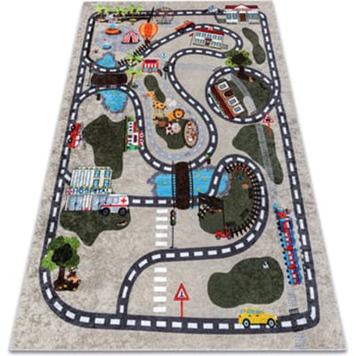 Kleden Rugsx JUNIOR 51803.804 tapijt wasbaar Stad dieren voor 140x190 cm
