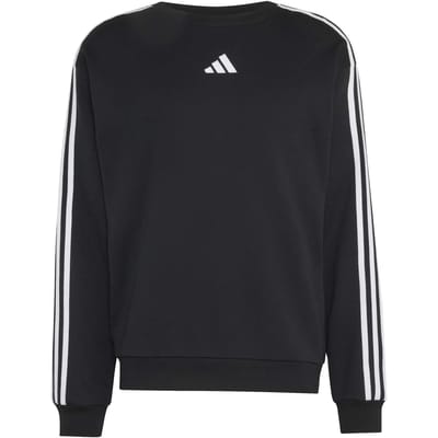 Adidas Essentials 3-stripes Sweatshirt Sweatshirts Heren - Zwart - Maat L - Katoen Jersey