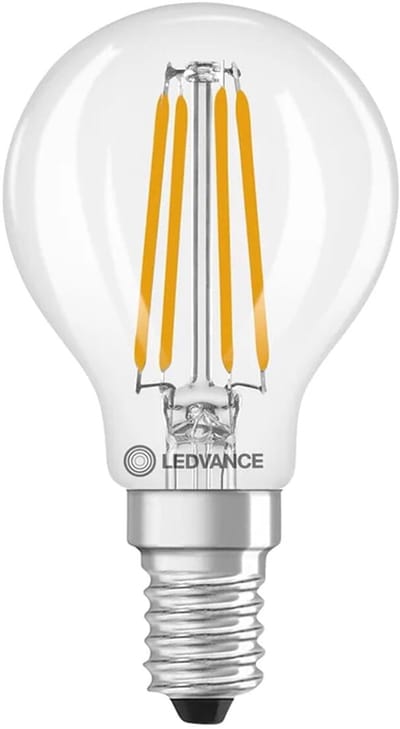 Ledvance LED Filament Kogellamp E14 - 5.9W 470lm 2700K 230V - Ø45mm - Geschikt voor tafellampen, nachtlampen, vitrinekasten