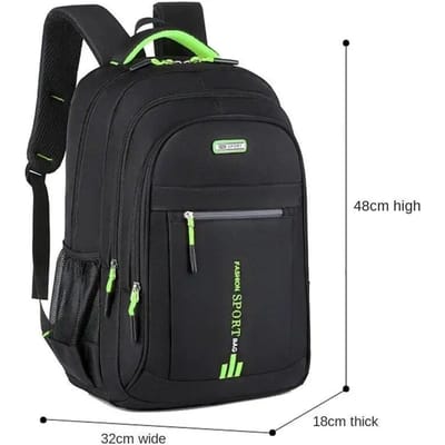 Herenrugzakken Oxford waterdichte rugzak Zakelijke computertas Casual reistas Senior middelbare schoolstudenten schooltas black
