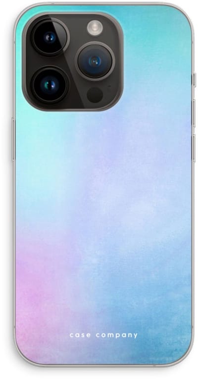 Case Company® - Hoesje geschikt voor iPhone 14 Pro hoesje - Mist pastel - Soft Cover Telefoonhoesje - Bescherming aan alle Kanten en Schermrand