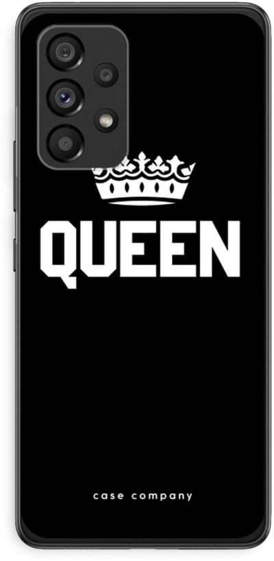 Case Company® - Hoesje geschikt voor Samsung Galaxy A53 5G hoesje - Queen zwart - Soft Cover Telefoonhoesje - Bescherming aan alle Kanten en Schermrand